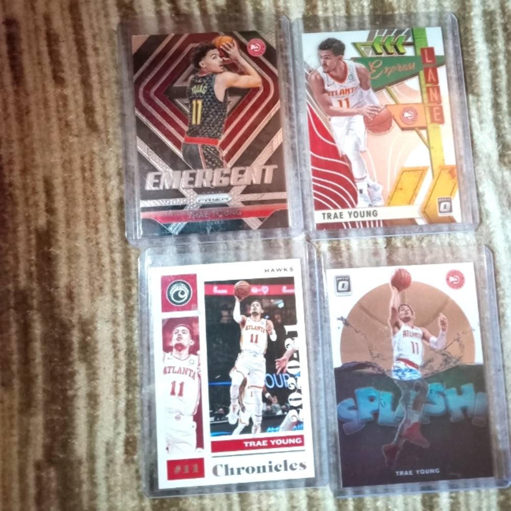 Trae Young 4+1 card lot